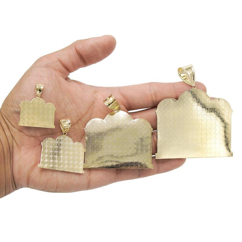10K Gold Last Supper Pendant | Customizable Size