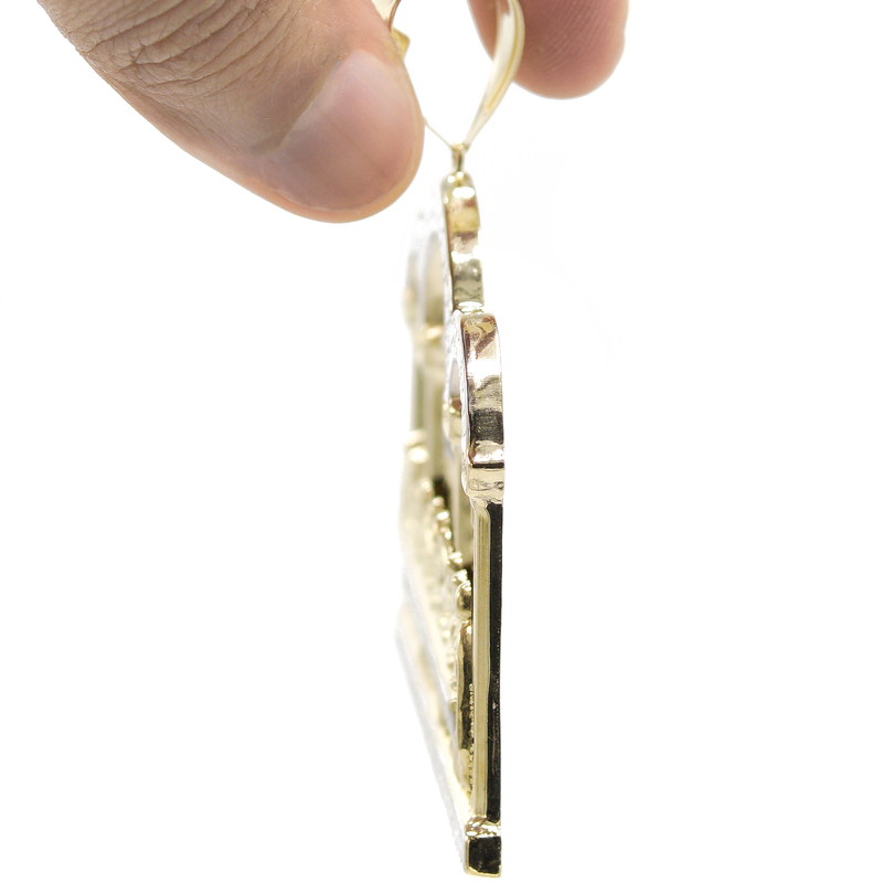 10K Gold Last Supper Pendant | Customizable Size
