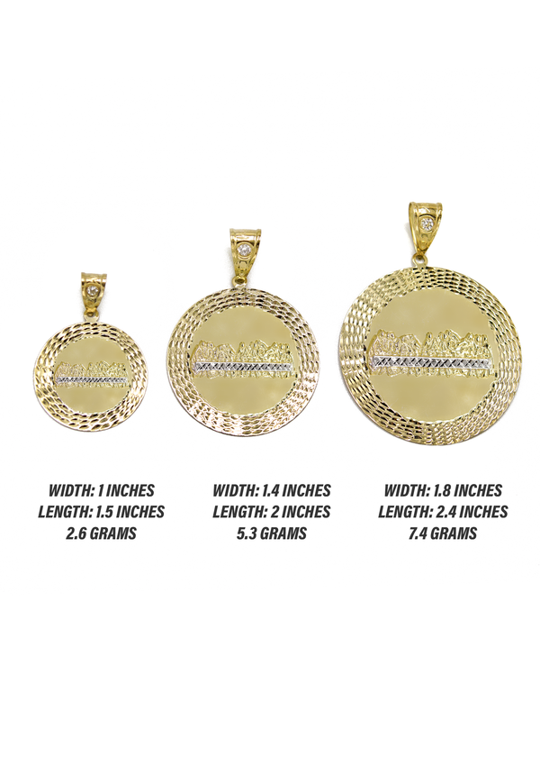 10K Gold Last Supper Pendant | Customizable Size