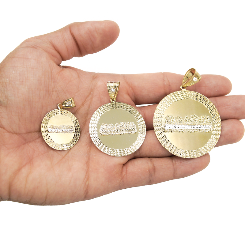 10K Gold Last Supper Pendant | Customizable Size
