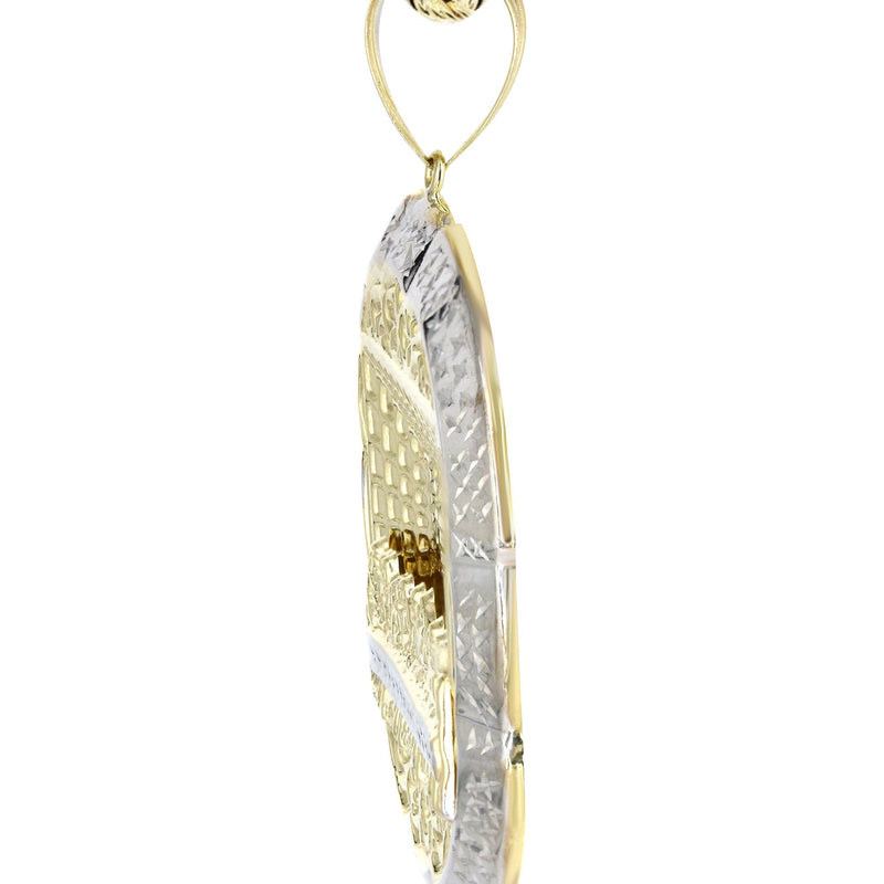 10K Yellow Gold Round Last Supper Necklace | Appx 24 Grams