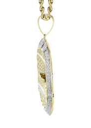 10K Yellow Gold Round Last Supper Necklace | Appx 24 Grams