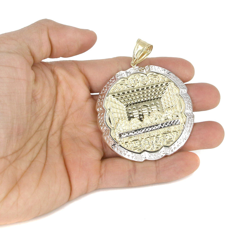 10K Yellow Gold Round Last Supper Necklace | Appx 24 Grams