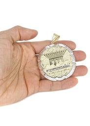 10K Yellow Gold Round Last Supper Necklace | Appx 24 Grams