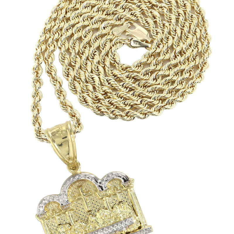10K Yellow Gold Last Supper Necklace | Appx 13.5 Grams