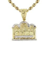 10K Yellow Gold Last Supper Necklace | Appx 13.5 Grams