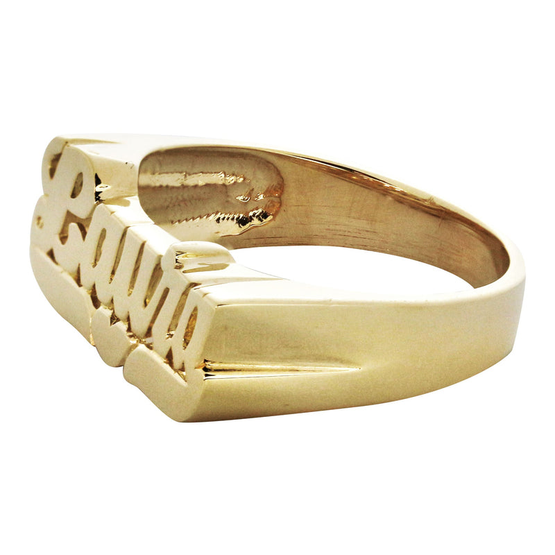 14K Script Gold Name Ring | Appx. 3.8 Grams