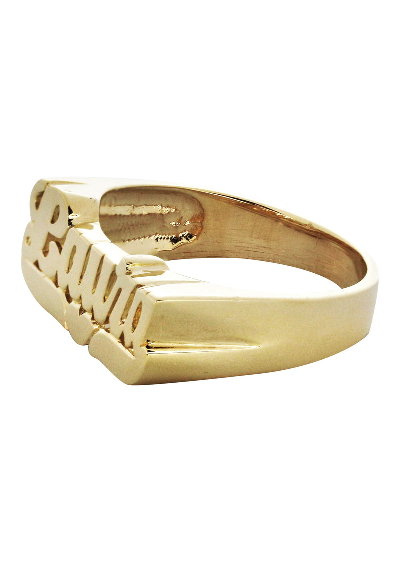 14K Script Gold Name Ring | Appx. 3.8 Grams