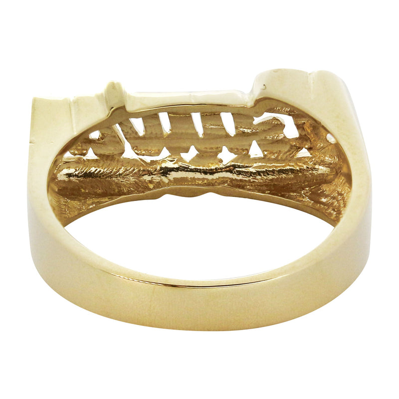 14K Script Gold Name Ring | Appx. 3.8 Grams
