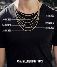 10K Yellow Gold Cross Necklace | Small 10 Grams - Large 28 Grams