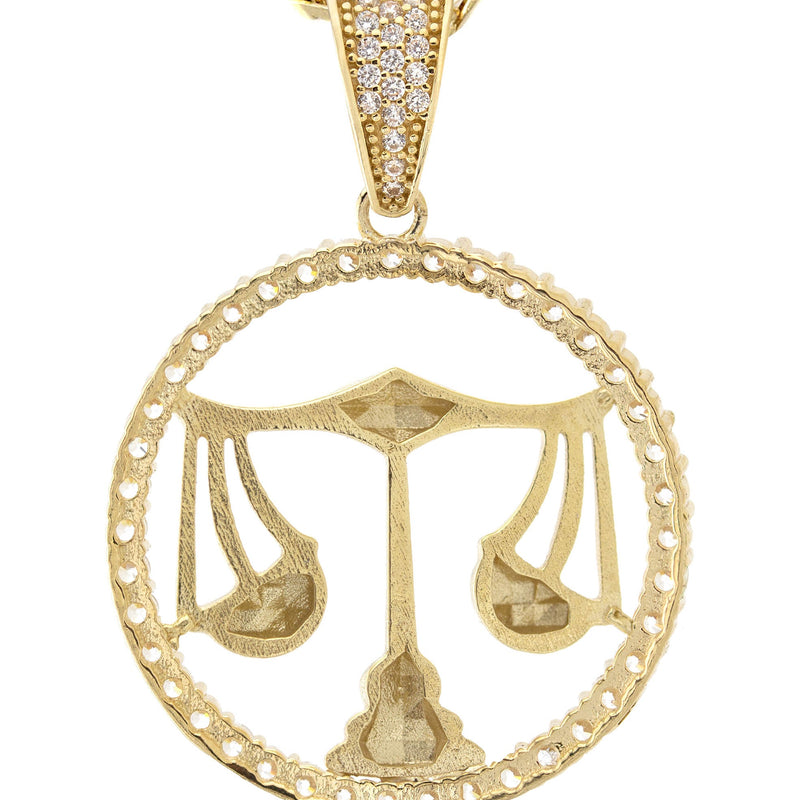 10K Yellow Gold Zodiac Libra Necklace | Appx. 17 Grams