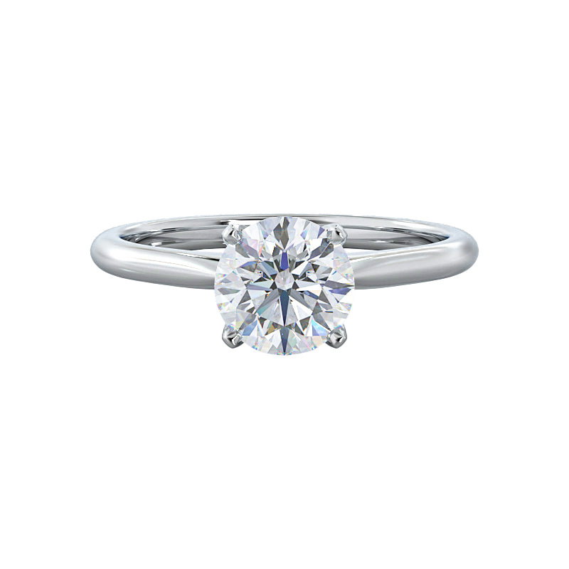 Lily 2ct Round engagement ring setting
