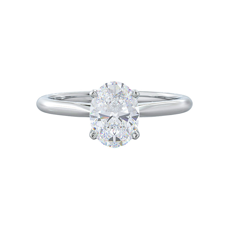 Lily 2ct Oval engagement ring setting