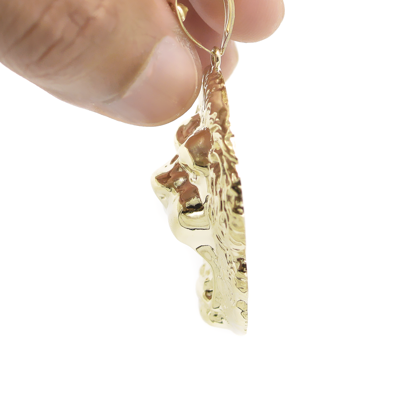 10K Gold Lion Head Pendant | 7.6 Grams