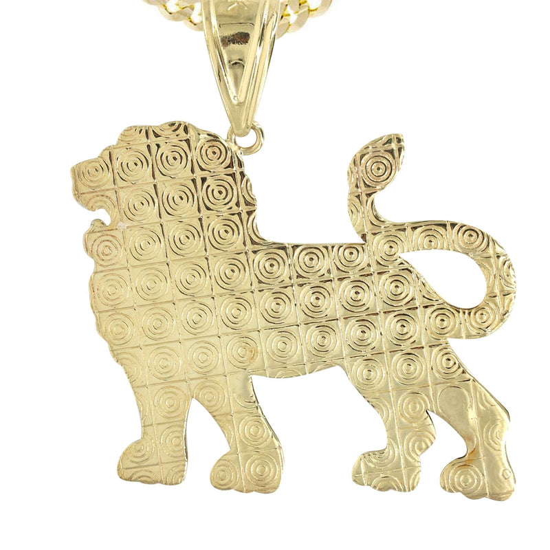 10K Yellow Gold Lion Necklace | Appx 16 Grams
