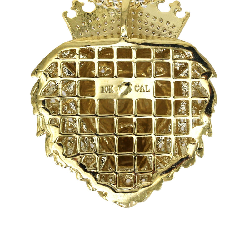 10K Yellow Gold Lion Head Necklace | Appx 22.5 Grams