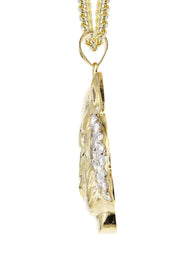 10K Yellow Gold Lion Head Necklace | Appx 19.4 Grams