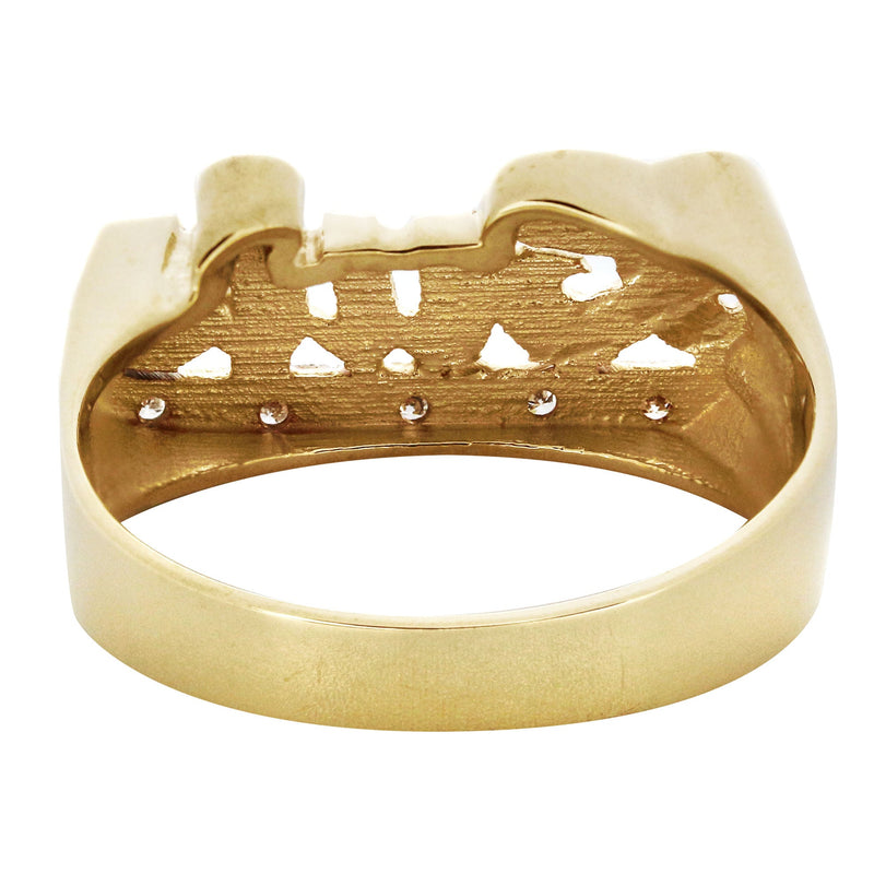 14K Diamond Gold Name Ring | Appx. 5 Grams