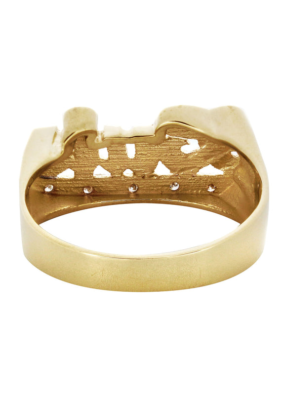 14K Diamond Gold Name Ring | Appx. 5 Grams