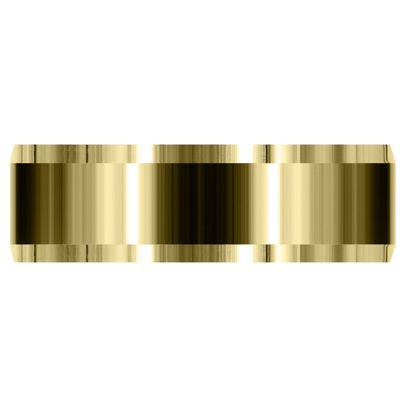 Yellow Gold Basic Carved Celtic Mens Wedding Band | Satin Finish (Chase)