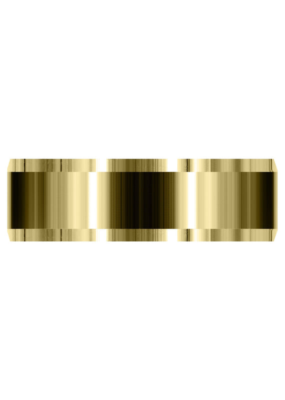 Yellow Gold Basic Carved Celtic Mens Wedding Band | Satin Finish (Chase)
