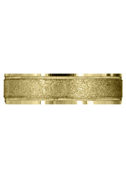 Yellow Gold Basic Carved Celtic Mens Wedding Band | Stone Finish (Adam)