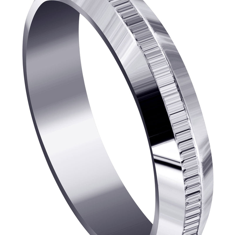 Basic Carved Celtic Mens Wedding Band | High Polish Finish (Nolan)