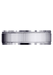 Carved Simple Mens Wedding Band | Cross Satin Finish (Gabriel)
