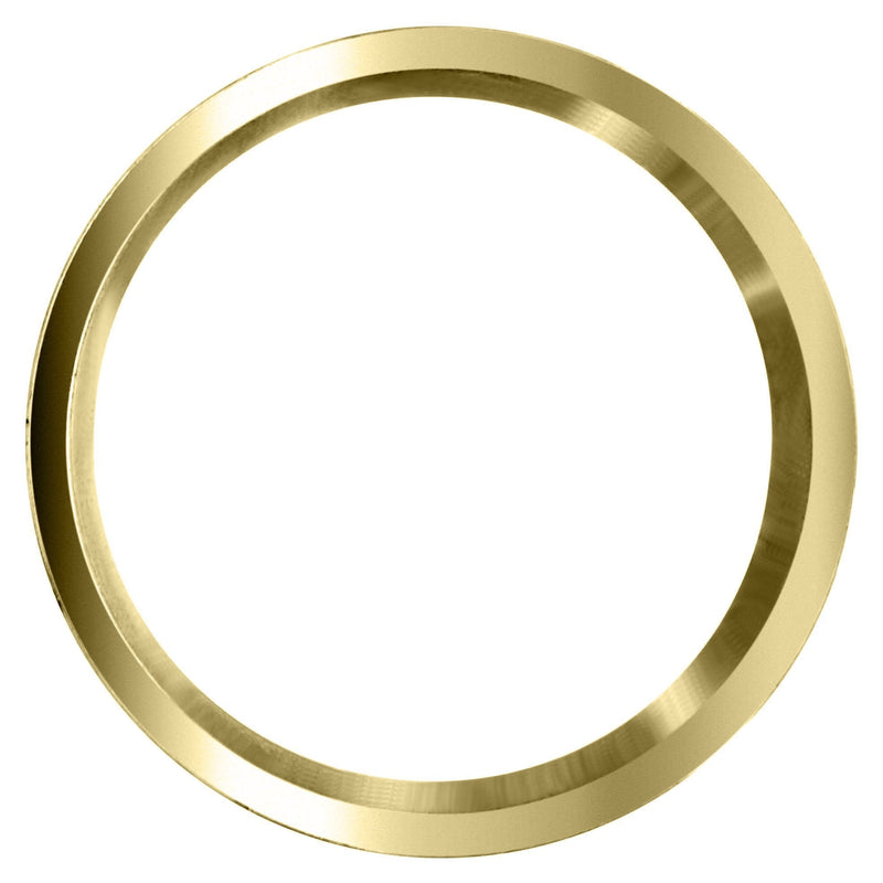 Yellow Gold Carved Simple Mens Wedding Band | Wire Matt Finish (Jayden)