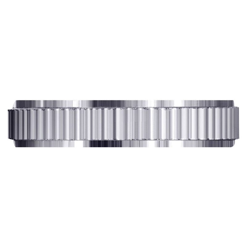 Carved Diamond Cut Mens Wedding Band | Satin Finish (Jackson)