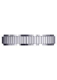 Carved Diamond Cut Mens Wedding Band | Satin Finish (Jackson)