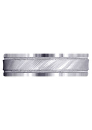 Basic Carved Celtic Mens Wedding Band | Diamond Cut Finish (Nicholas)