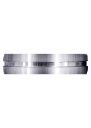 Carved Simple Mens Wedding Band | Satin Finish (Matthew)