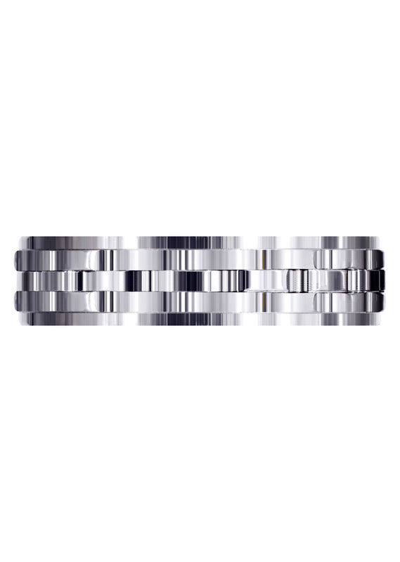 Contemporary Unique Mens Wedding Band | Wire Matt Finish (Daniel)