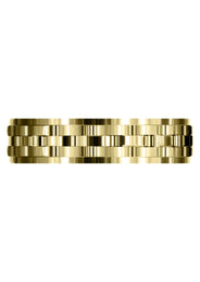 Yellow Gold Contemporary Unique Mens Wedding Band | Wire Matt Finish (Daniel)