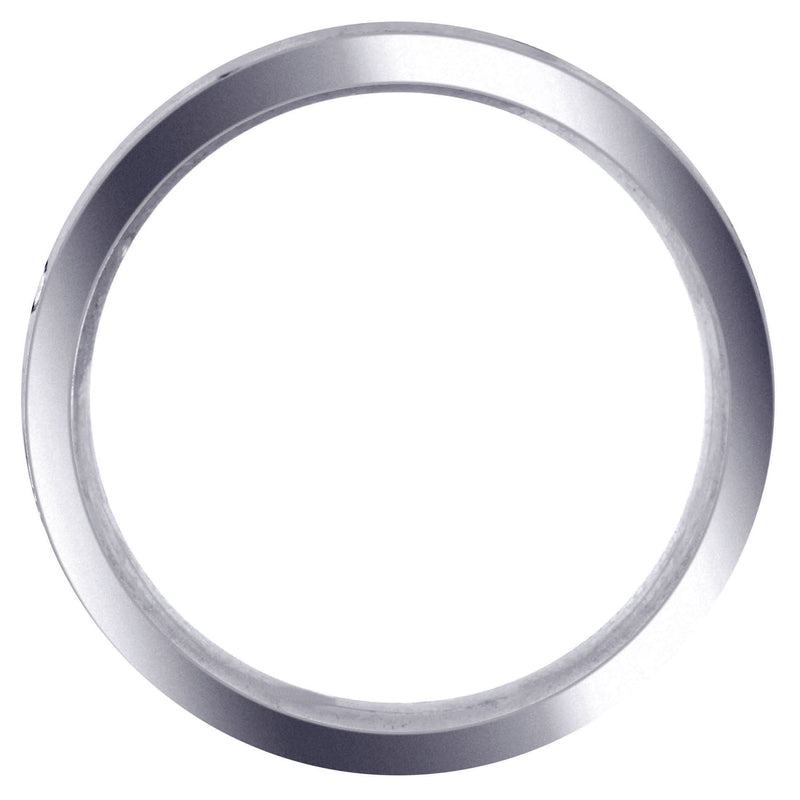 Carved Modern Mens Wedding Band | Satin / Hish Polish Finish (Elijah)