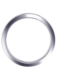 Carved Modern Mens Wedding Band | Satin / Hish Polish Finish (Elijah)
