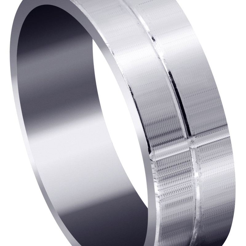 Basic Carved Celtic Mens Wedding Band | Satin Finish (Josiah)