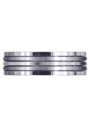 Contemporary Unique Mens Wedding Band | High Polish Finish (Ethan)