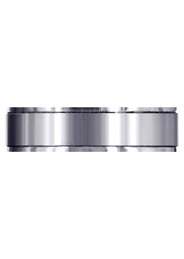 Carved Simple Mens Wedding Band | Satin Finish (Nathan)