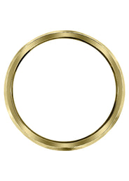 Yellow Gold Carved Simple Mens Wedding Band | Stone Finish (Ryan)