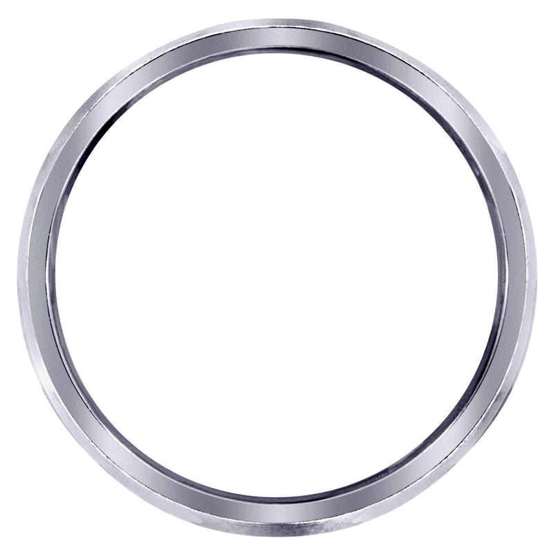 Carved Simple Mens Wedding Band | Stone Finish (Ryan)