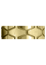 Yellow Gold Fancy Carved Contemporary Mens Wedding Band | High Polish Finish (Andrew)