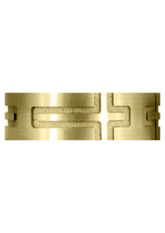 Yellow Gold Fancy Carved Religious Mens Wedding Band | Satin Finish (Jaxon)