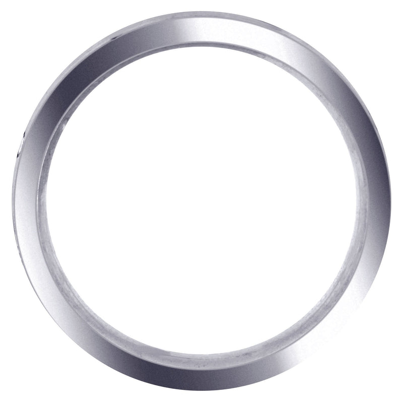 Ultra Fancy Milled Design Mens Wedding Band | Satin / High Polish Finish (Anthony)