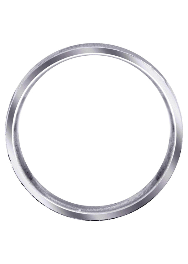 Fancy Carved Contemporary Mens Wedding Band | Satin / Hish Polish Finish (Isaiah)
