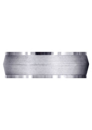 Carved Modern Mens Wedding Band | GB / High Polish Finish (Hudson)