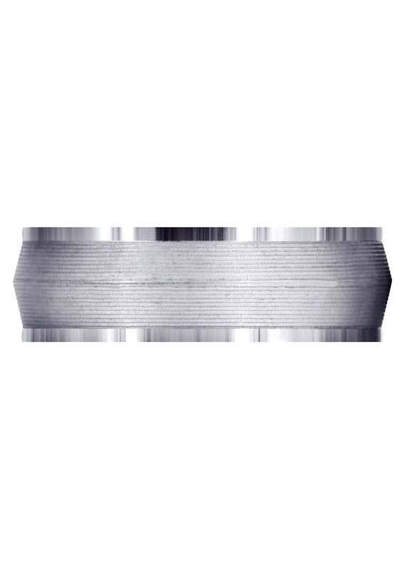 Carved Modern Mens Wedding Band | GB / High Polish Finish (Hudson)