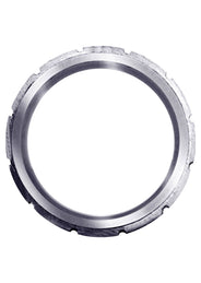 Fancy Carved Contemporary Mens Wedding Band | Satin Finish (Jace)