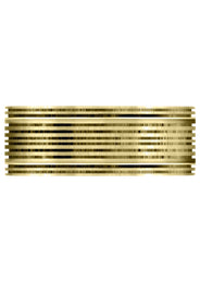 Yellow Gold Carved Unique Mens Wedding Band | High Polish Finish (Easton)